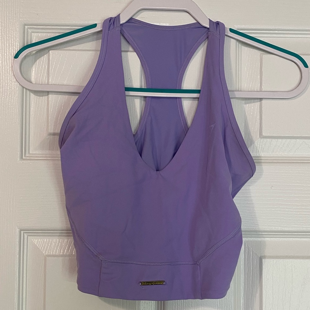 Purple Racerback Workout Top